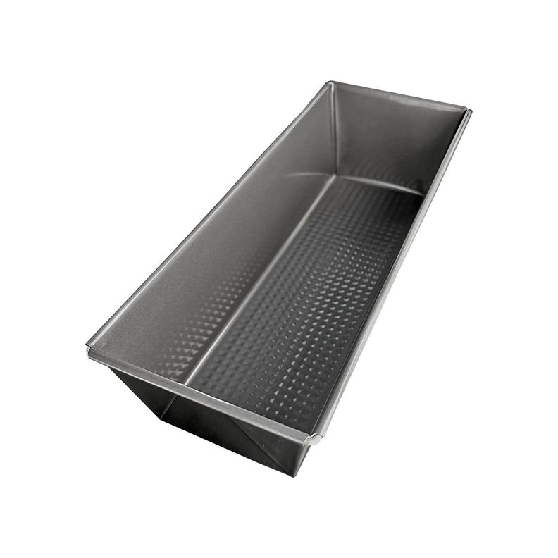 MOLDE RECTANGULAR BUDINERA ANTIADHERENTE 25X12 CM Plateado