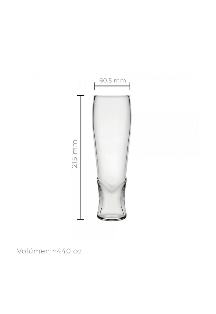 Set De 4 Vaso Alto Cerveza Trigo 450 Cc.-3