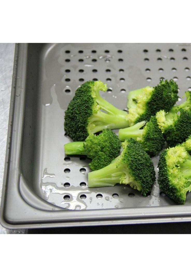 Contenedor Gastronomico Perforado Gn 2/3 X 4 Cm Ac Inox-2