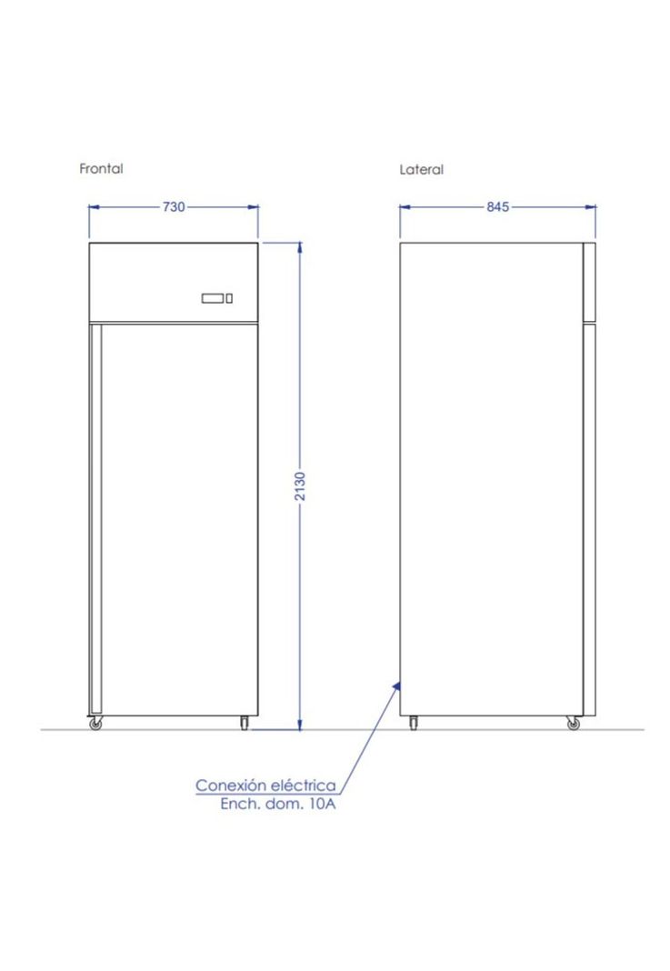 REFRIGERADOR VERTICAL 1 PUERTA SÓLIDA 700 LITROS-6