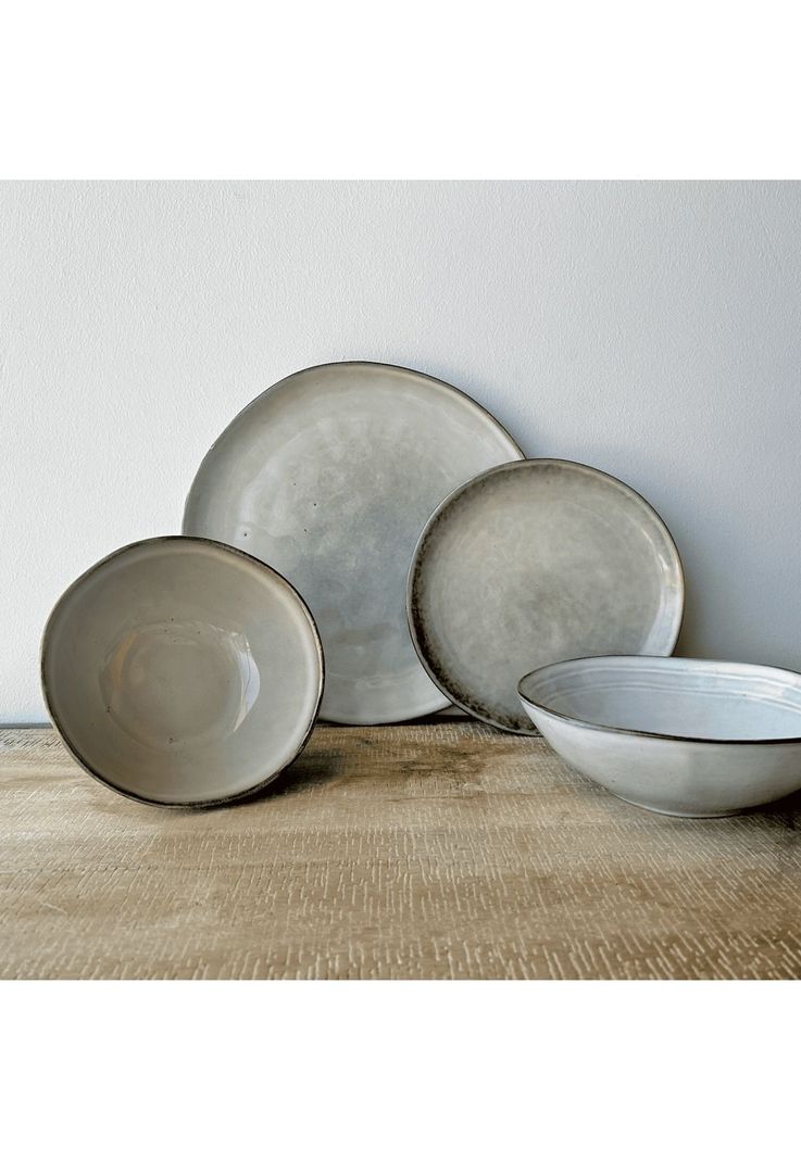 SET DE 6 PLATO REDONDO CERAMICA TIPO GRES 21CM-4
