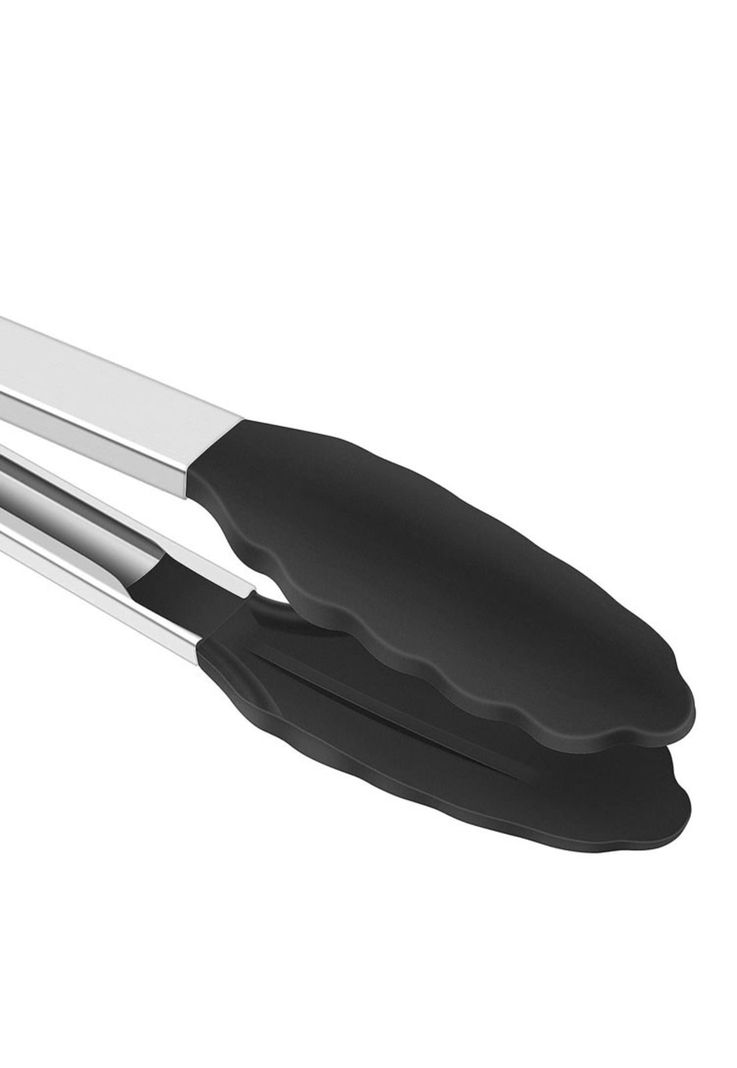 Tenaza Acero Inox Con Punta De Silicona 23 Cm-2