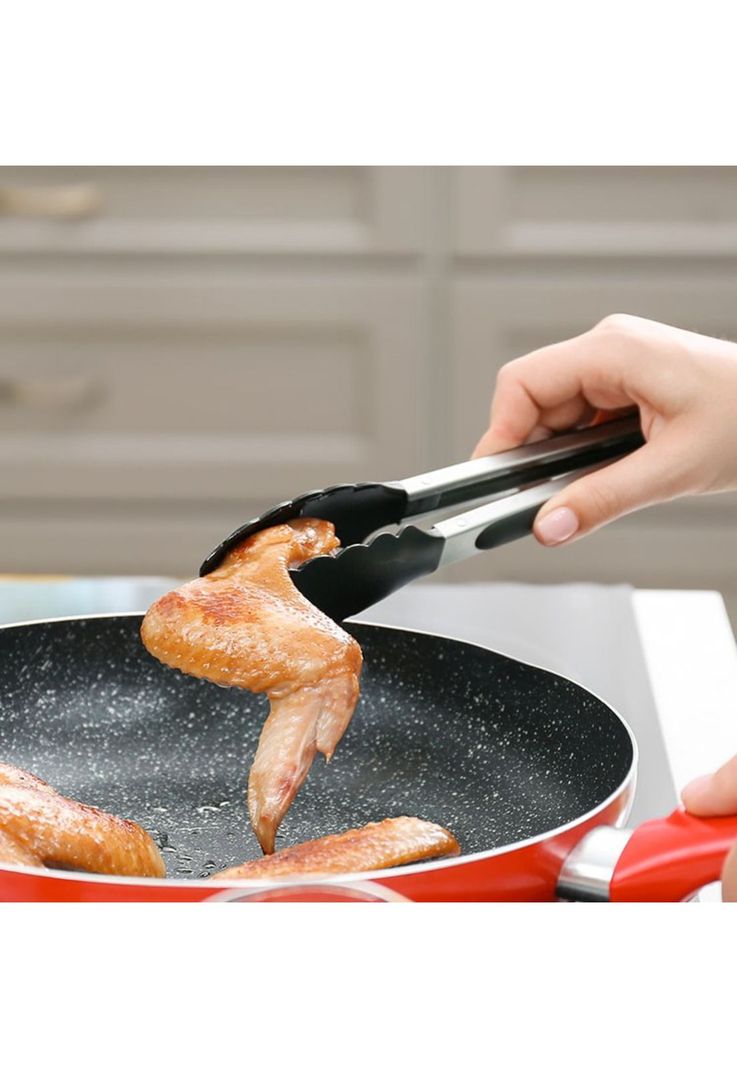 Tenaza Acero Inox Con Punta De Silicona 23 Cm-4