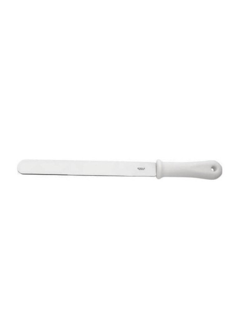ESPATULA PASTELERA 25CM MANGO BLANCO-0