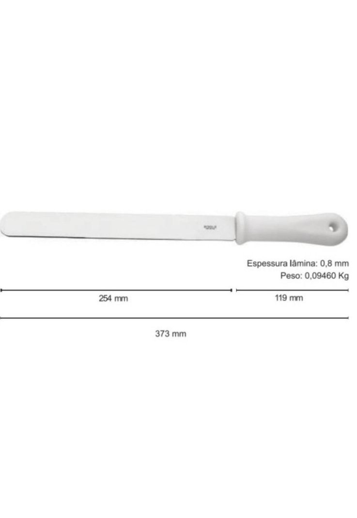 ESPATULA PASTELERA 25CM MANGO BLANCO-1