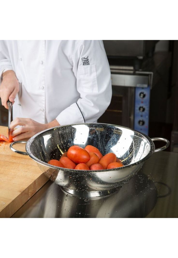 COLADOR CON PEDESTAL ACERO INOX 5 LITROS-1