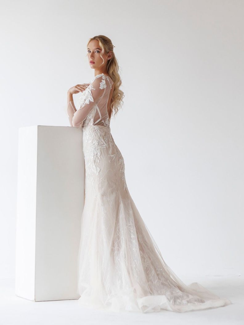 Vestido de Novia Catalina estilo Sirena Dulce Novia-2