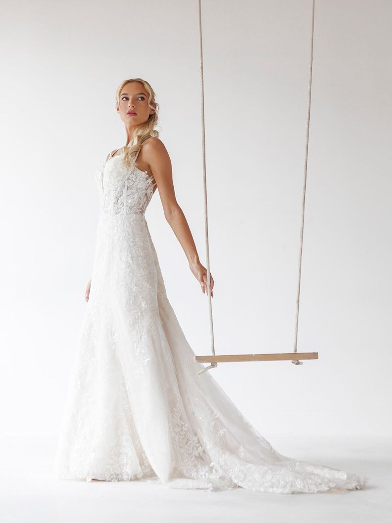 Vestido de Novia Gracia estilo Sirena Dulce Novia-1