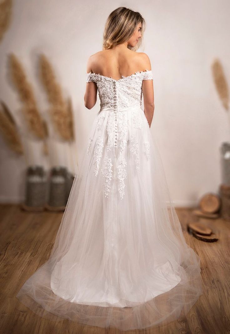 Vestido de Novia Loreto falda de Tull-1