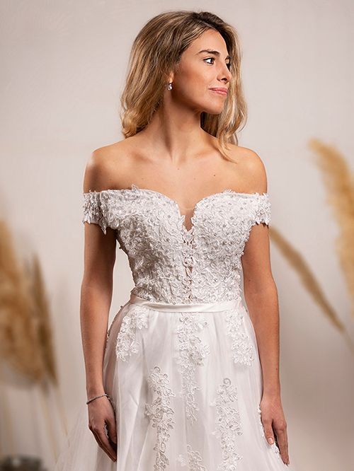 Vestido de Novia Loreto falda de Tull-2