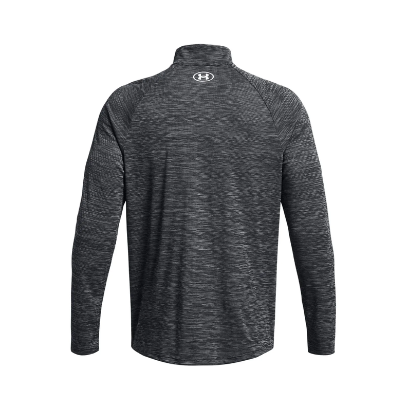 POLERÓN UNDER ARMOUR TECH HALF ZIP GRIS OSCURO 1382797-001-1