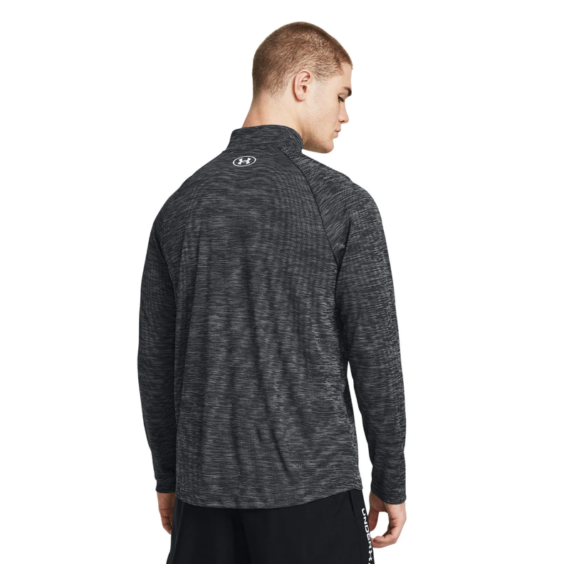 POLERÓN UNDER ARMOUR TECH HALF ZIP GRIS OSCURO 1382797-001-3
