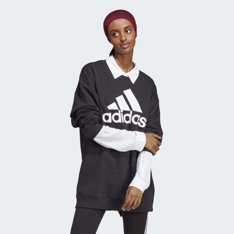 POLERA ADIDAS ESSENTIALS LOGO EXTRA GRANDE MUJER IC8798-1