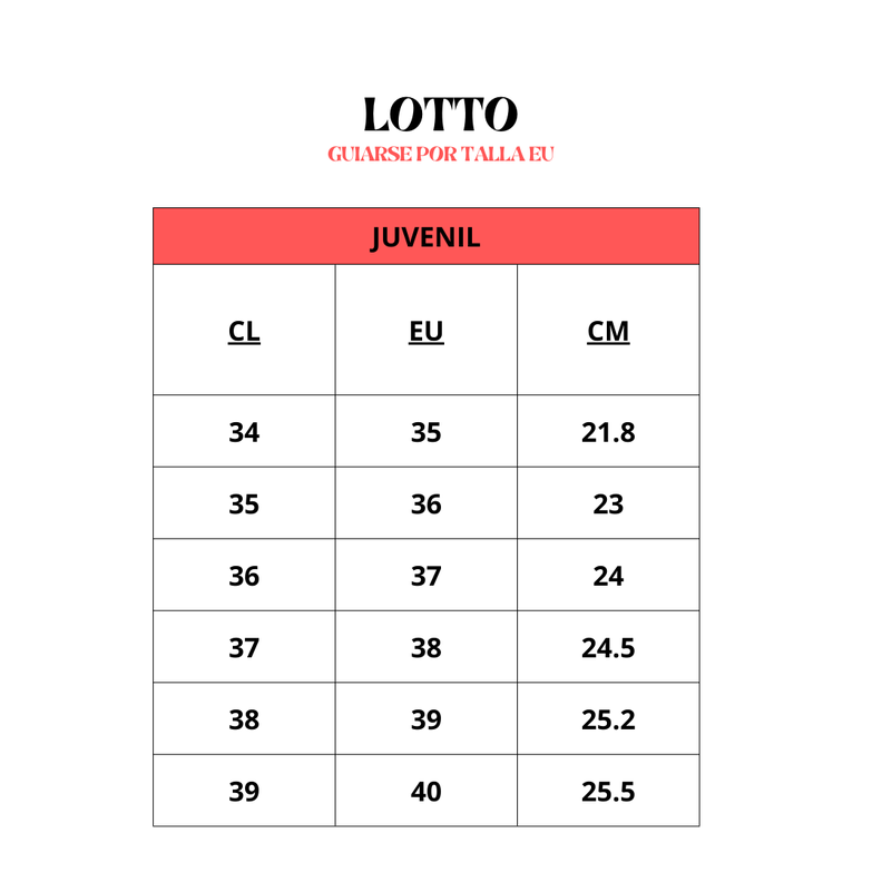 ZAPATILLAS LOTTO BABY FÚTBOL JUVENIL J0712-2-4
