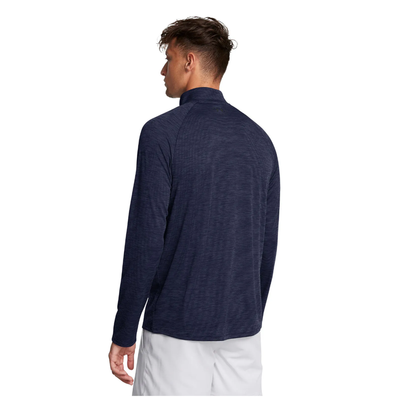 POLERÓN UNDER ARMOUR TECH HALF ZIP AZUL MARINO 1382797-410-3
