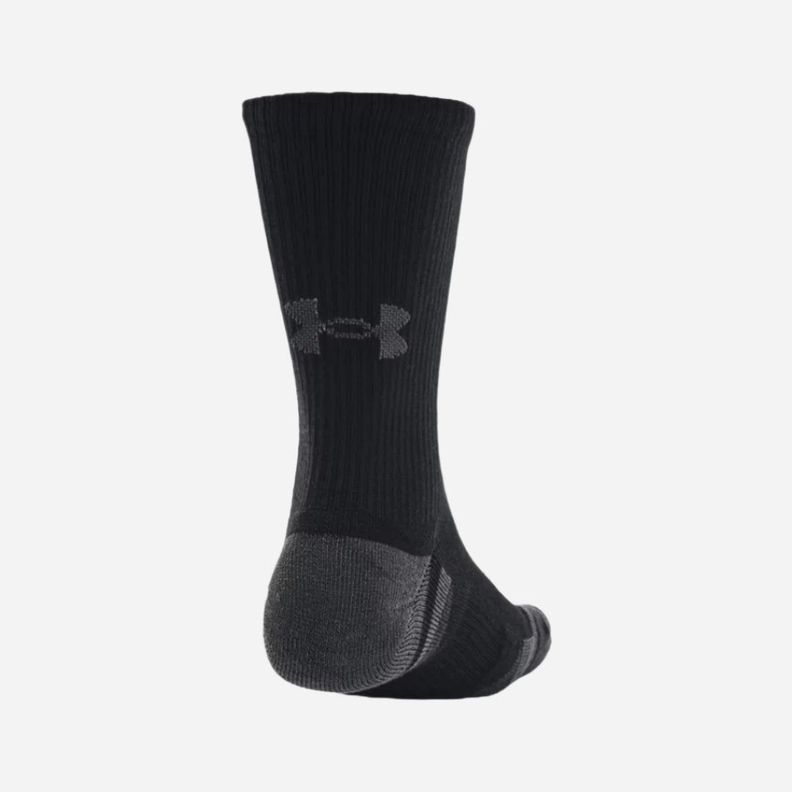 CALCETAS UNDER ARMOUR 3 PACK NEGRAS | 1379512-001-1