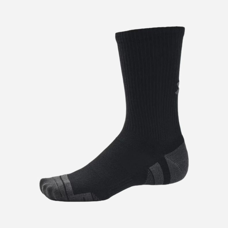 CALCETAS UNDER ARMOUR 3 PACK NEGRAS | 1379512-001-2