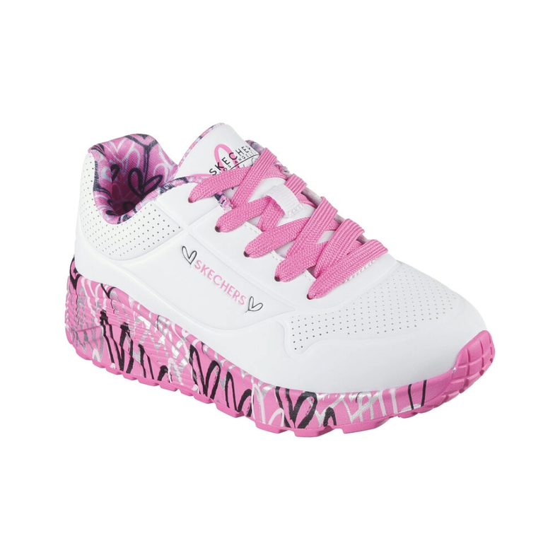 ZAPATILLAS SKECHERS UNO LITE LOVELY | 314976L-WHP-1