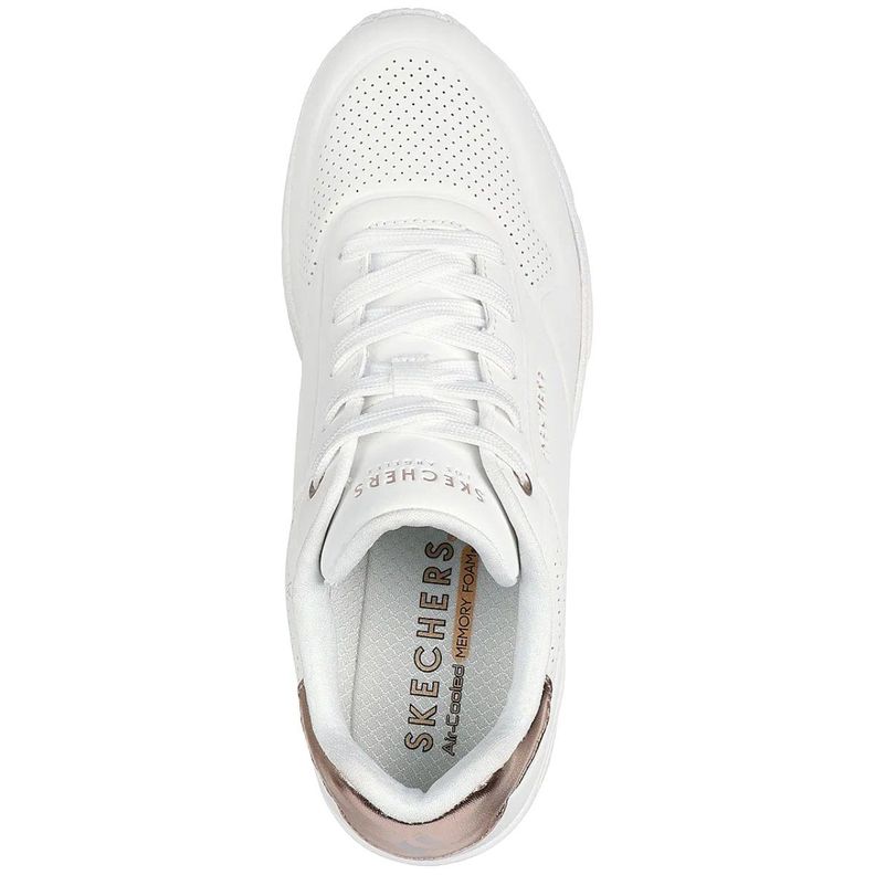 ZAPATILLAS SKECHERS MUJER UNO WEDGE HI STEPS | 177520-WHT-3