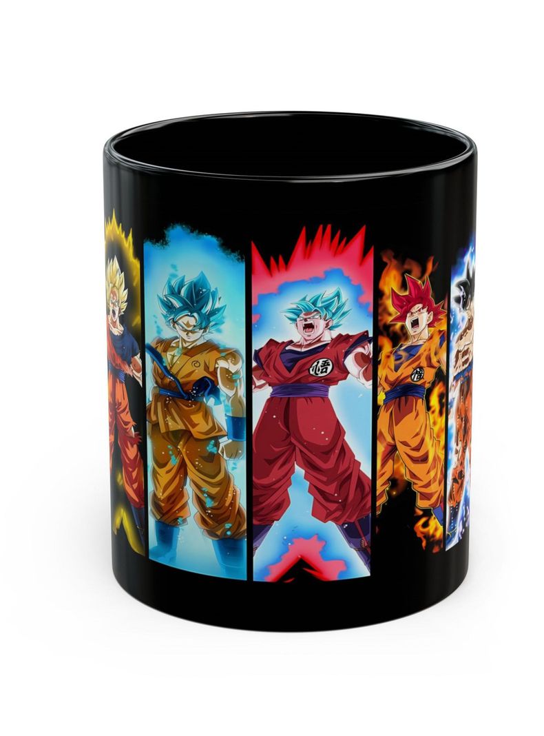 Tazón Premium Negro Dragon Ball Fases Son Goku 325ml-0