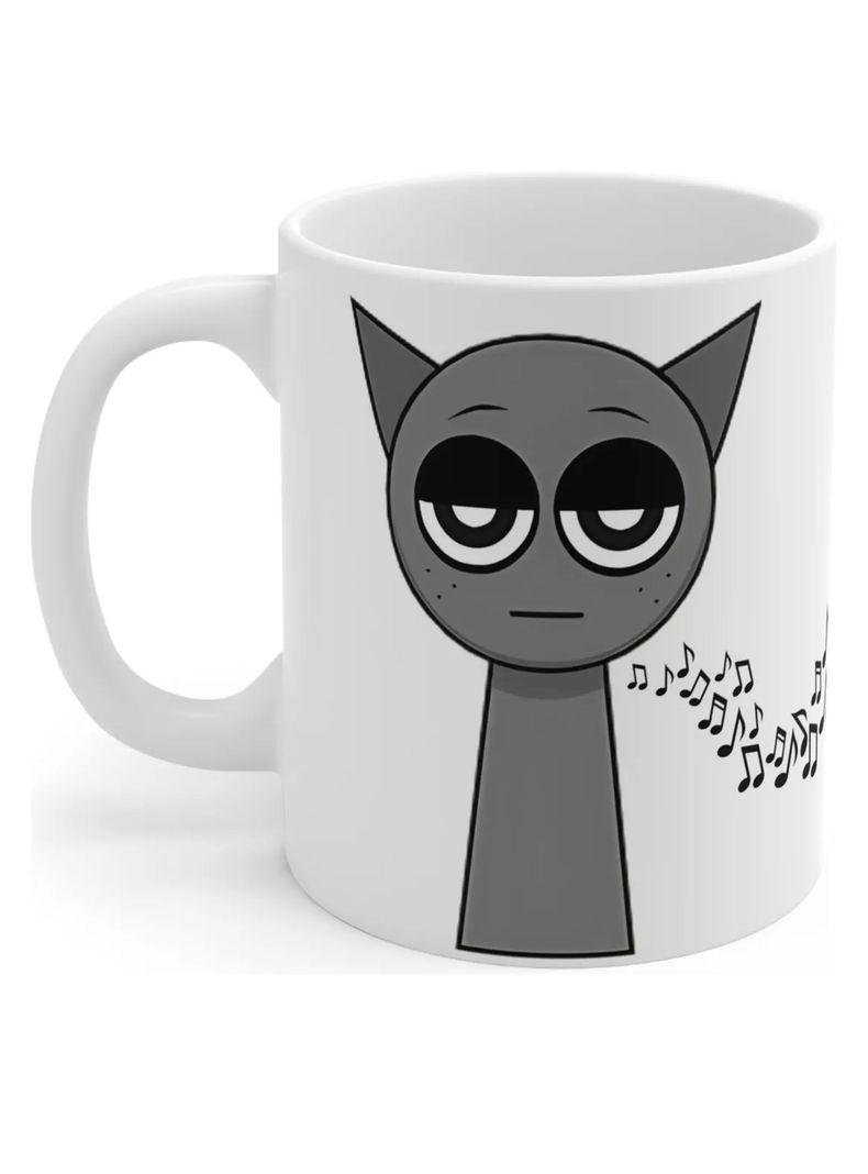 Taza Sprunki Incredibox Gray Tazón 325ml-1