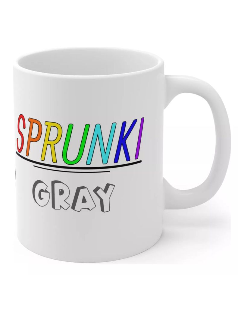 Taza Sprunki Incredibox Gray Tazón 325ml-2