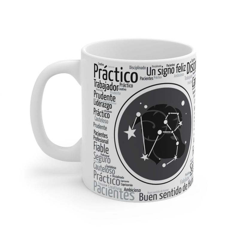 Taza Signo Zodiacal Capricornio Cerámica Horóscopo Astrología 325 ml-0