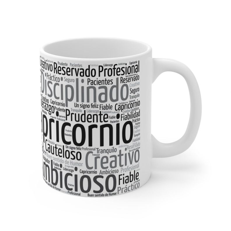 Taza Signo Zodiacal Capricornio Cerámica Horóscopo Astrología 325 ml-2