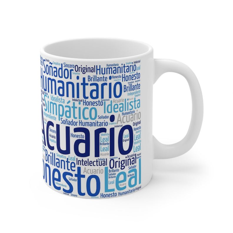 Taza Signo Zodiacal Acuario Cerámica Horóscopo Astrología Regalo 325 ml-2