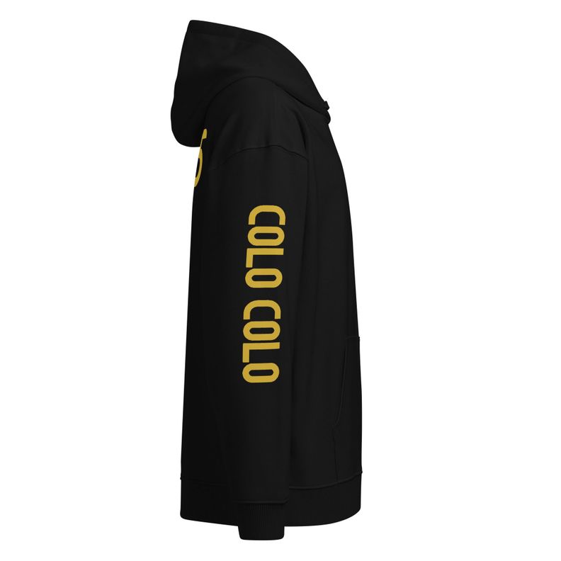 Polerón Hoodie Colo Colo Escudo Centenario Negro Unisex-1
