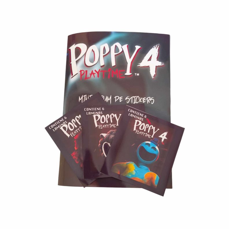 Mini Album Poppy Play Time Capitulo 4 + 3 Sobres-0