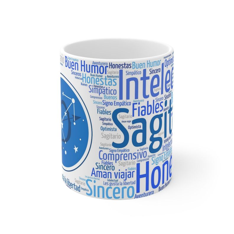 Taza Signo Zodiacal Sagitario Cerámica Horóscopo Astrología Regalo 325 ml-1