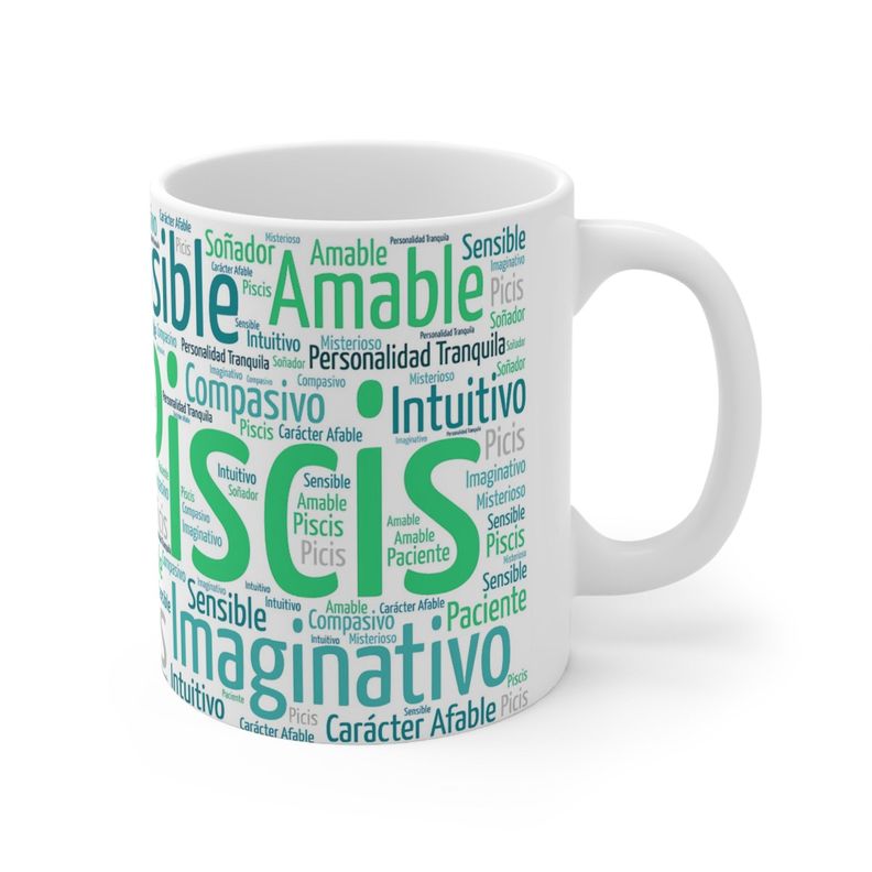 Taza Signo Zodiacal Piscis Cerámica Horóscopo Astrología Regalo 325 ml-2