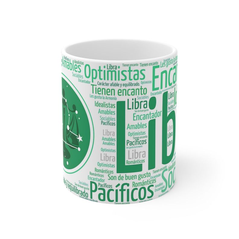 Taza Signo Zodiacal Libra Cerámica Horóscopo Astrología Regalo 325 ml-1