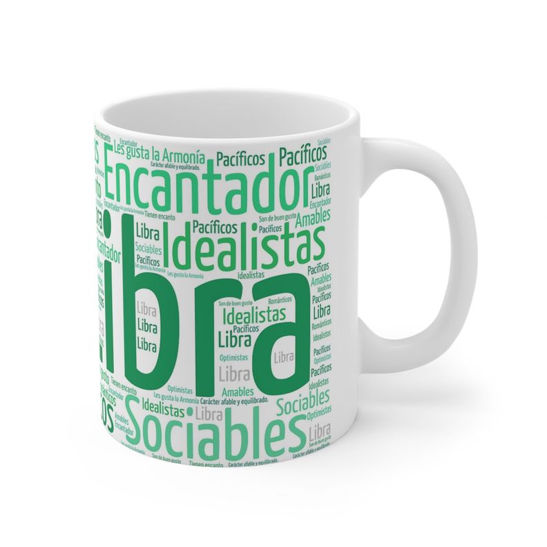 Taza Signo Zodiacal Libra Cerámica Horóscopo Astrología Regalo 325 ml-2