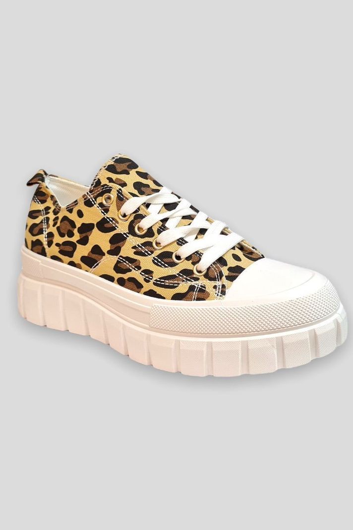 Zapatilla Urbana con plataforma Animal Print-0