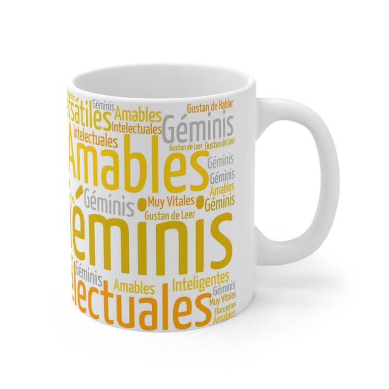 Taza Signo Zodiacal Géminis Cerámica Horóscopo Astrología Regalo 325 ml-2
