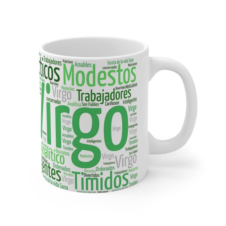 Taza Signo Zodiacal Virgo Cerámica Horóscopo Astrología Regalo 325 ml-2