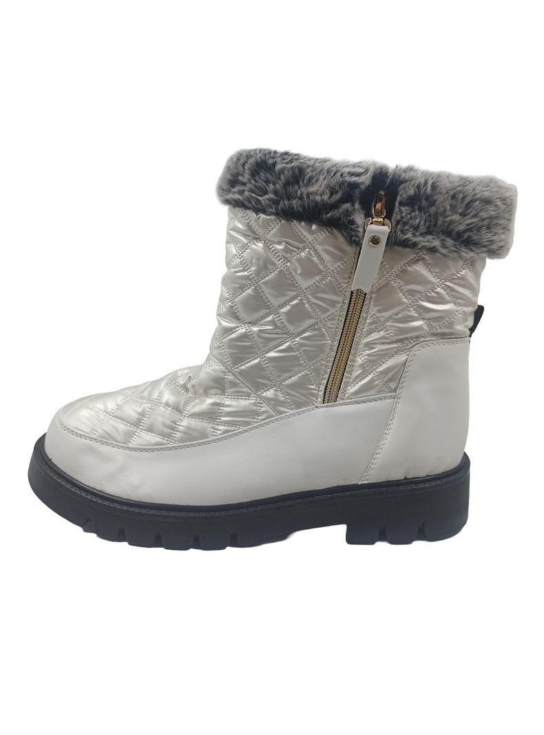 Botín Mujer Blanco Térmico Impermeable-1