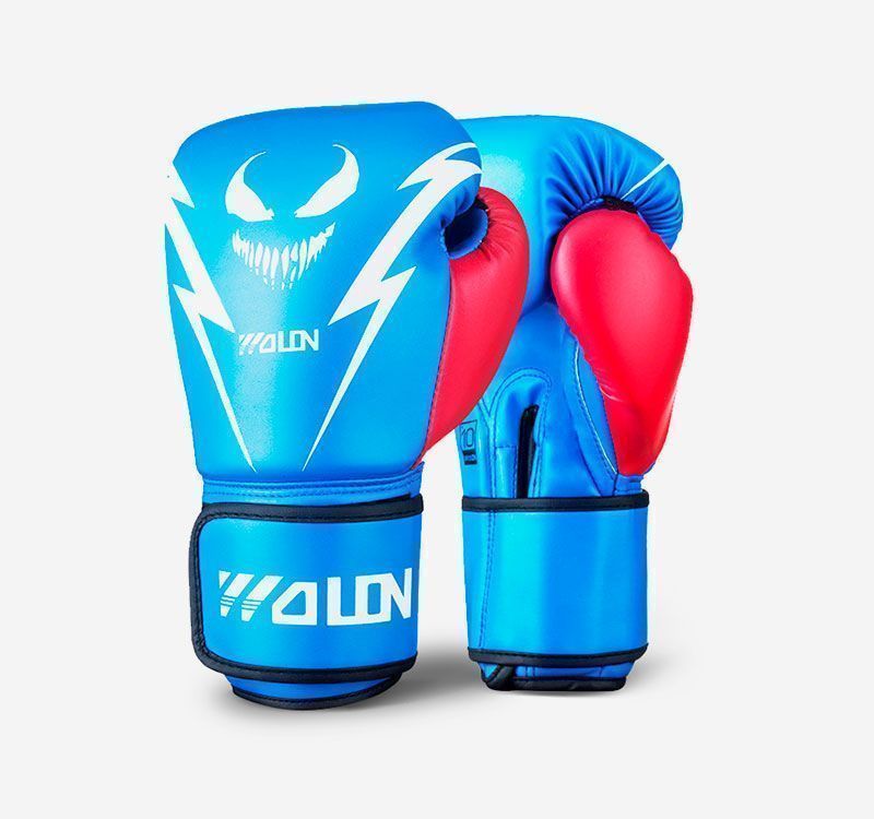 Guantes de Box Wolon Monster Series Azul T-10 oz-0