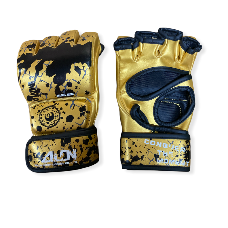 Guantes de MMA Wolon Blood Series Dorado/Negro-0