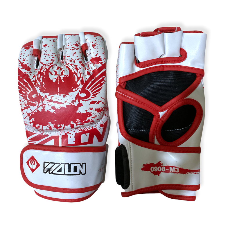 Guantes de MMA Wolon Blood Series Blanco-0