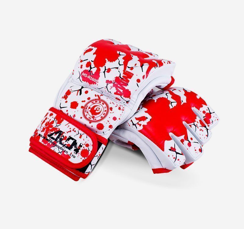 Guantes de MMA Wolon Blood Series 2 Blanco/Rojo-0