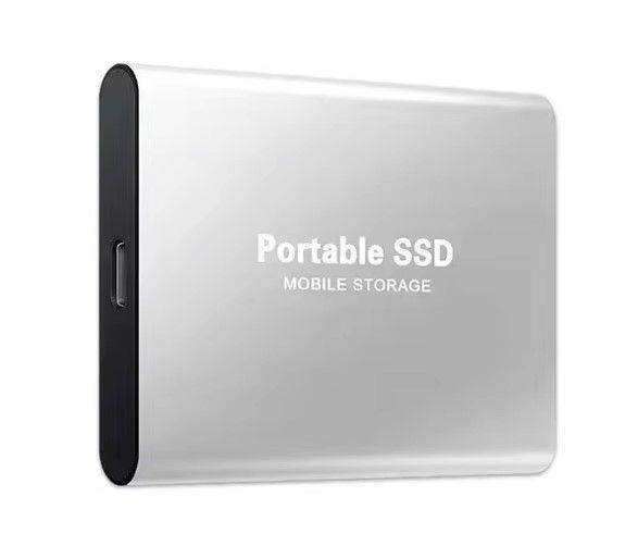 Memoria Externa 2tb Disco Duro Externo USB Tipo C Plateado Metalico
