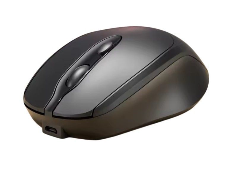 Mouse inalambrico con Bluetooth recargable 2.4G Negro