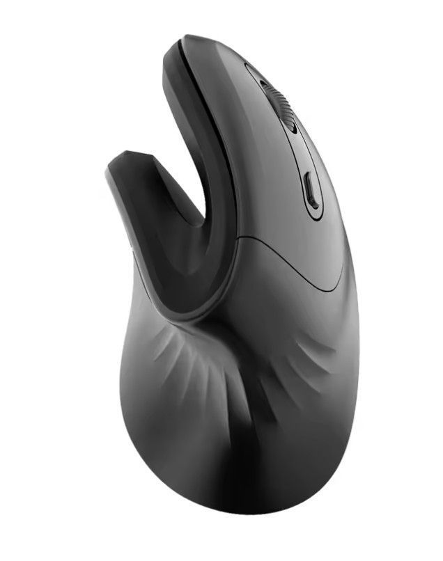 Mouse inalambrico Vertical Warvank U2 Negro