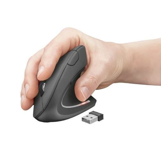 Mouse Vertical Ergonómico Inalámbrico Negro-3