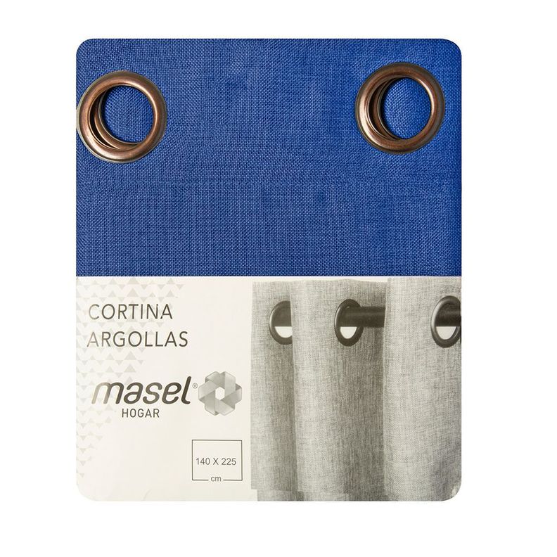 Cortina Mati 140x225 cm  Azul-3