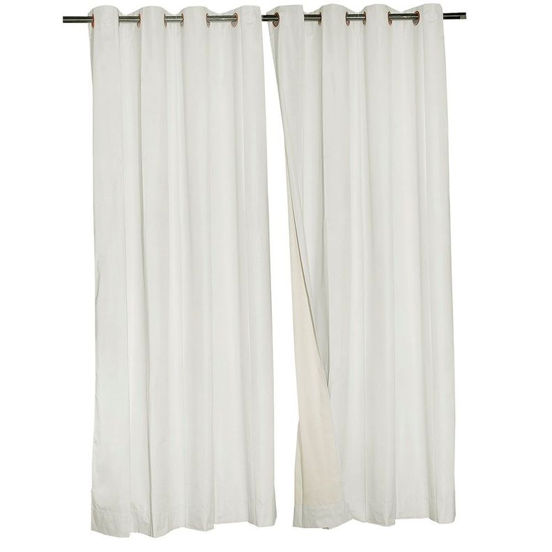 Set 2 Cortinas Black Out Classic 1.40 X 2.25 Ivory-0