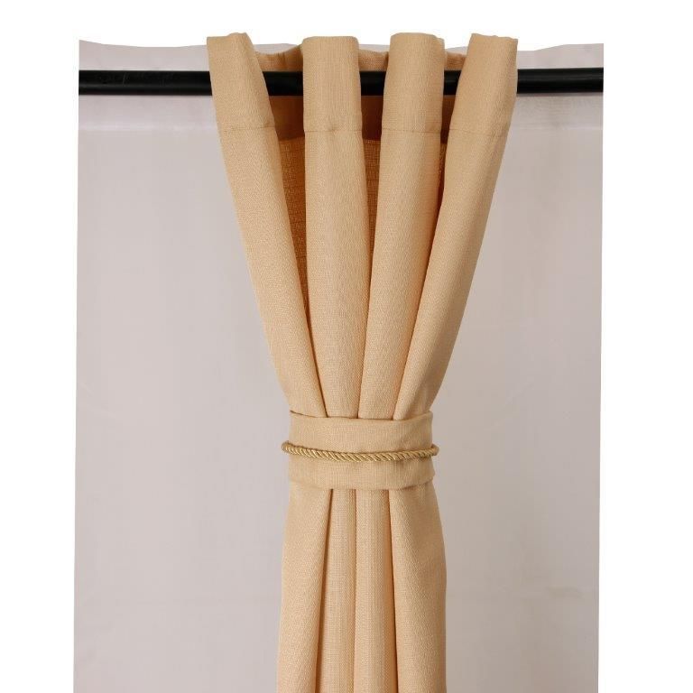 Cortina set Barbara 8 pzas. 1.40 x 2.25 Beige-2